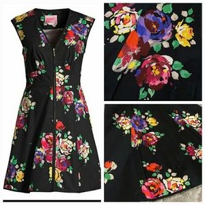 BNWOT Kate Spade Rare Roses floral poplin dress
